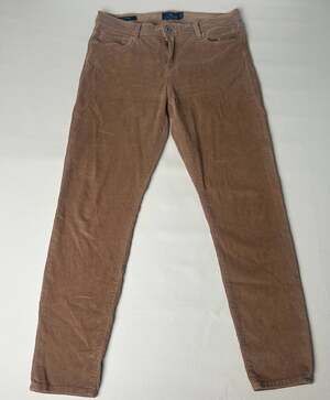 Lucky Brand Sofia Skinny Brown Corduroy Pants Women's Size 12/31